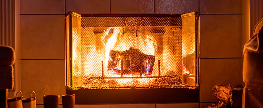 Mendota Hearth Landscape Fireplace Installation in Monroe, North Carolina